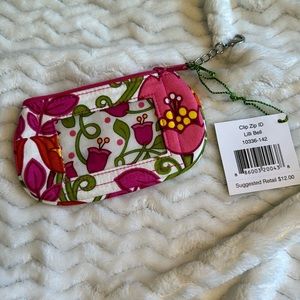 Vera Bradley clip zip ID